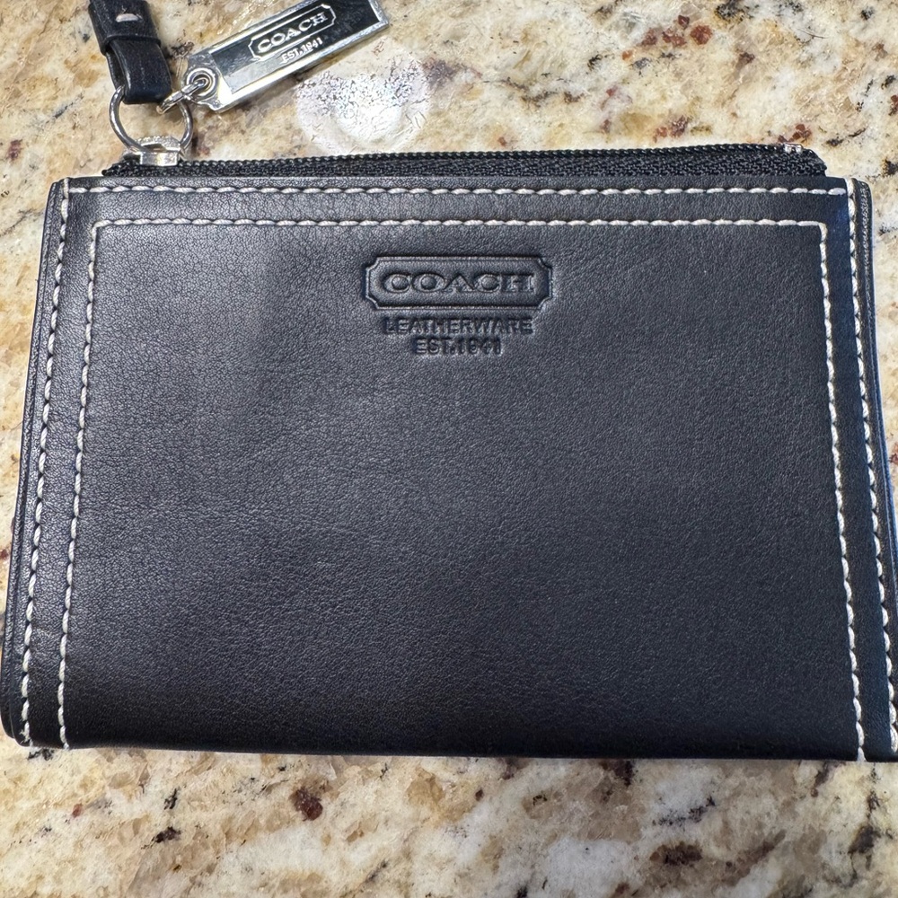 Coach Black Leather Wallet